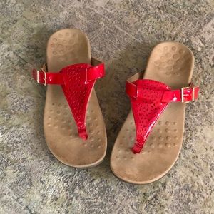 Vionic Tropez Toe Post Sandals Adjustable Buckle